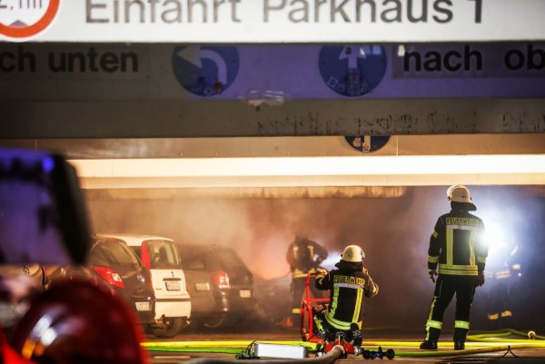 Brand im Uni-Parkhaus. - © jonek.fotografie.de