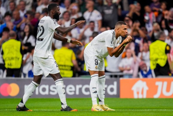 Antonio Rüdiger und Kylian Mbappé vermasselten Stuttgarts Königsklassen-Rückkehr. - © Manu Fernandez/AP/dpa