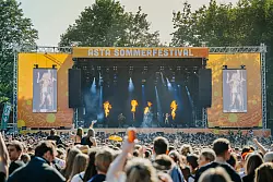 Cascada heizte dem Publikum beim Asta-Sommerfestival 2024 in Paderborn ein. - © BESIM MAZHIQI