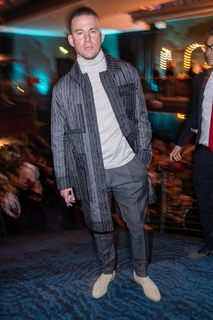 Channing Tatum kommt zur Premiere der Liveshow «Magic Mike» im Theater am Potsdamer Platz. - © Foto: Gerald Matzka/dpa-Zentralbild/ZB