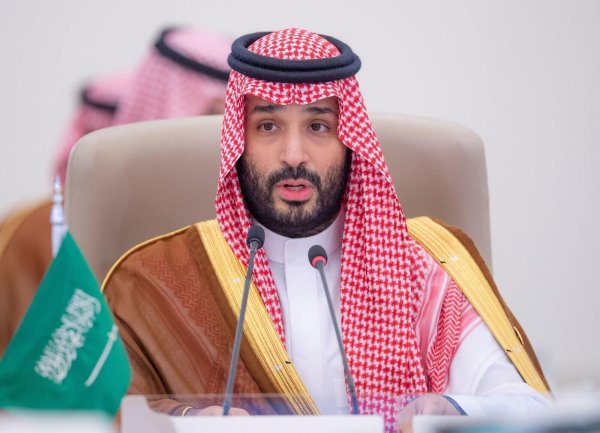 Mohammed bin Salman, Kronprinz und Premierminister von Saudi-Arabien, kündigt eine alljährliche E-Sport-Weltmeiterschaft in Riad an. - © ---/Saudi Press Agency/dpa/Archivbild