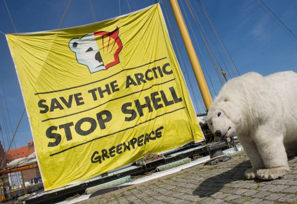 Greenpeace-Protest gegen Shell - © Foto: dpa