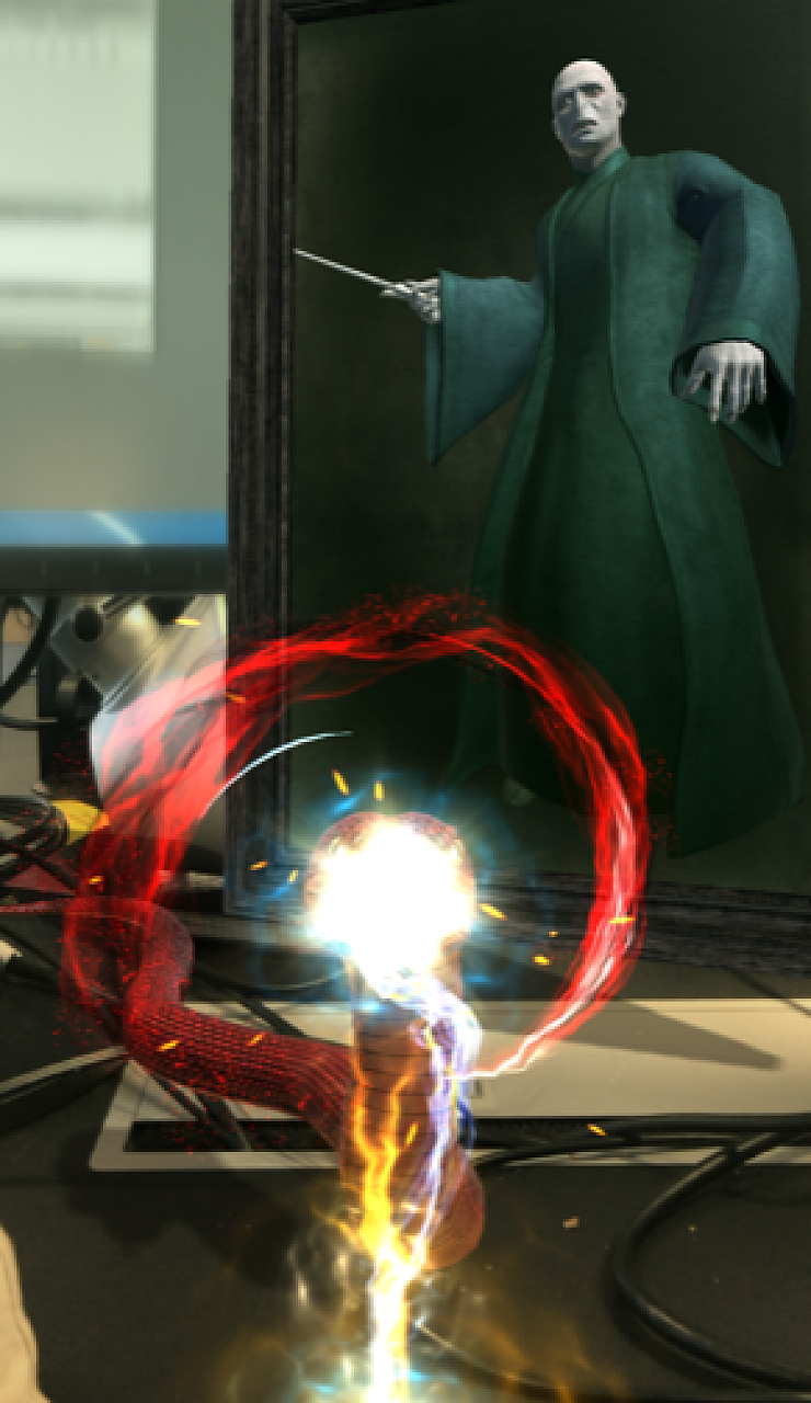 Der dunkle Lord stattet auch der NW-Redaktion einen Besuch ab - © Screenshot/Nantic/Wizards Unite