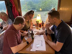 Der interaktive Krimi-Zug Letzter Halt ist am Freitag, 3. Oktober, unterwegs durch Nordlippe. - © Kulturstellwerk Nordlippe
