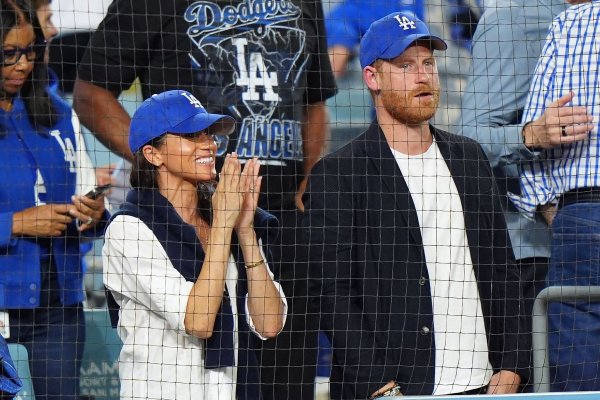 Beim Spiel der L.A. Dodgers gegen die Toronto Blue Jays hatten Harry und Meghan deutlich ihre Unterstützung für das Team aus Los Angeles gezeigt. (Archivbild) - © Frank Gunn/The Canadian Press via AP/dpa