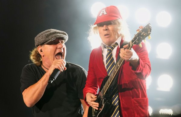 Die Rockband AC/DC, hier in Kalifornien, tritt im August in Karlsruhe auf. (Archivbild) - © Chris Pizzello/Invision/AP/dpa