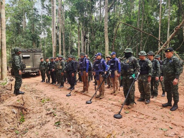 Thailand hatte erst kürzlich Landminen in der umstrittenen Grenzregion entdeckt. (Archivfoto) - © Uncredited/Royal Thai Army/AP/dpa