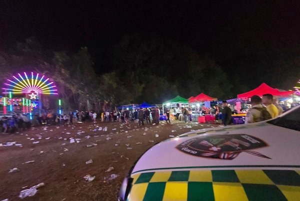 Bei einem Festival in Thailand explodierte ein Sprengsatz. - © Uncredited/Umphang Rescue/AP/dpa