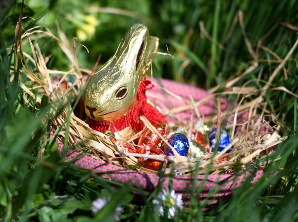 Lindt-Schokoladenhase - © Foto: Angelika Warmuth/dpa