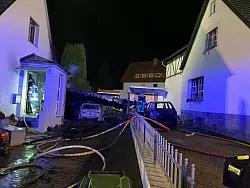 So sah die Brandstelle nachher aus. - &copy; Freiwillige Feuerwehr Blomberg
