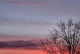 Winterhimmel über Lippe