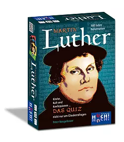&bdquo;Martin Luther &ndash; Das Quiz" von Peter Neugebauer (Huch and friends); f&uuml;r 4-8 Spieler ab 10 J.; ca. 45 Minuten; ca. 15 Euro. - &copy; Huch and friends