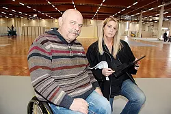 Natalia Multhaup und Willi Saatze erwarten zur Fachmesse einige Tausend Besucher. - © Foto: Backe