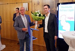 Heinz Reker gratuliert Torben Blome - Lorraine Brinkmann