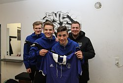 Freuen sich aufs Spiel gegen den S04 - Sebastian Lucas