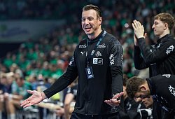 Trainer Filip Jicha vom THW Kiel - Andreas Gora/dpa