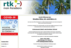 Reisebüro Köhne schließt - Screenshot: Internetseite Reisebüro Köhne