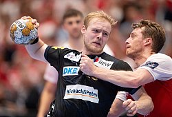 Füchse-Rückraumspieler Matthes Langhoff - Bo Amstrup/Ritzau Scanpix Foto/dpa