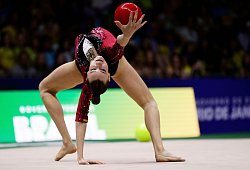 Weltmeisterschaft Turnen/Rhythmische Sportgymnastik - Bruna Prado/AP/dpa