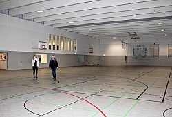 Die Zweifachhalle des Engelbert-Kaempfer-Gymnasiums. - Heidi Stork