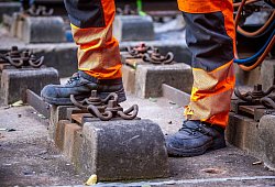 Gleisbauer - Jens Büttner/dpa