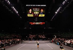 Tennis-Duell der Geschlechter: Sabalenka - Kyrgios - Amr Alfiky/Reuters/Getty Images Europe/Pool/dpa