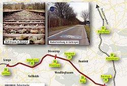 Kommen sich ins Gehege - Grafik: Benjamin Möller/maps4news.com/©HERE; Fotos: Till Brand, Dirk Schmidt (Wikipedia CC BY-SA3.0)