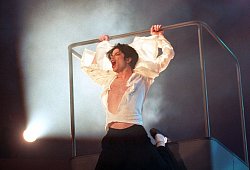 Michael Jackson bei &laquo;Wetten, dass..?&raquo; 1995 - Achim Scheidemann/dpa