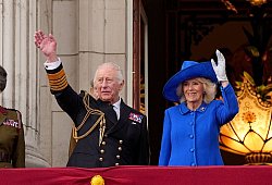 K&ouml;nig Charles III. und K&ouml;nigin Camilla - Aaron Chown/PA Wire/dpa