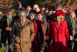 Britische Royals besuchen Weihnachtsgottesdienst - Jon Super/AP/dpa
