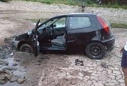 Auto im Teich - Verein Tiere im Dorf