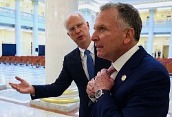 Der US-Sondergesandte Witkoff - Vyacheslav Prokofyev/Pool Sputnik Kremlin/AP/dpa