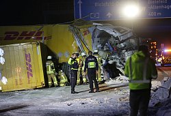 A2 Richtung Dortmund nach Unfall gesperrt - Chriastian M&uuml;ller/dpa