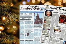 Die Titelseiten der LZ-Weihnachtsausgaben 1975 und 2000 - Collage: Seda Hagemann