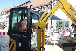Baustelle in Lemgoer Fußgängerzone - Guntmar Wolff