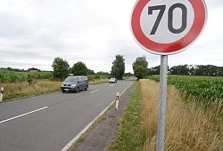 Tempo 70 - Symbolfoto: Jörn Spreen-Ledebur