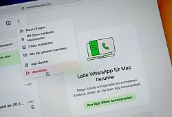 Die Web-Oberfl&auml;che von WhatsApp auf einem Computer - Nico Tapia/dpa-tmn