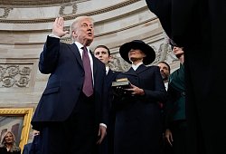 Amtseinf&uuml;hrung Trump - Morry Gash/AP Pool/AP/dpa