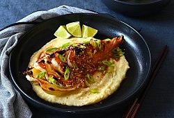 Gerösteter Miso-Spitzkohl auf Selleriepüree - Julia Uehren/loeffelgenuss.de/dpa-tmn