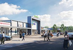 Fachmarktzentrum Kampstraße - Grafik: halsdorfer + ingenieure