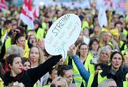 Streiktag der Frauenberufe im Öffentlichen Dienst - Bernd Thissen/dpa