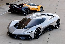 Chevrolet Corvette CX.R (hinten) und CX - Nick Dimbleby/Chevrolet/dpa-tmn