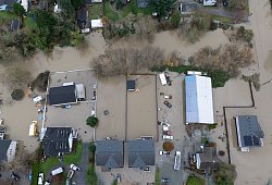 &Uuml;berschwemmungen im US-Staat Washington - Stephen Brashear/AP/dpa