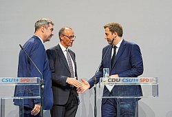 Koalitionsverhandlungen von Union und SPD abgeschlossen - Michael Kappeler/dpa