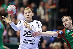 Simon Pytlick von der SG Flensburg-Handewitt - Ronny Hartmann/dpa-Zentralbild/dpa