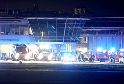 Kabelbrand am Flughafen Stuttgart - SDMG/dpa