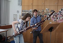 Proben fürs Abschlusskonzert - Barbara Luetgebrune