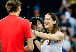 Alexander Zverev und Andrea Petkovic - Frank Molter/dpa