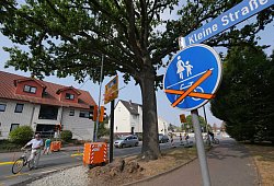 radweg baustelle heidenoldendorf - Foto: Jost Wolf