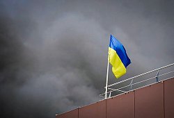 Ukrainische Flagge - Uncredited/Dnipro Regional Administration/AP/dpa